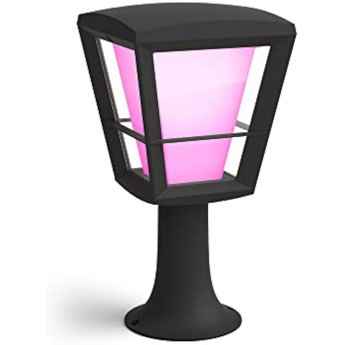 Philips Hue Econic White and Colour Ambiance LED Smart Garden Pedestal [Standing Lantern], Works with Alexa, Google Assistant and Apple Homekit