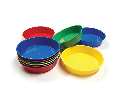 Baker Ross AG560 Paint Pots for Kids - Pack of 10, Finger Art Bowls for Kids Crafts Activities and Children's Trays