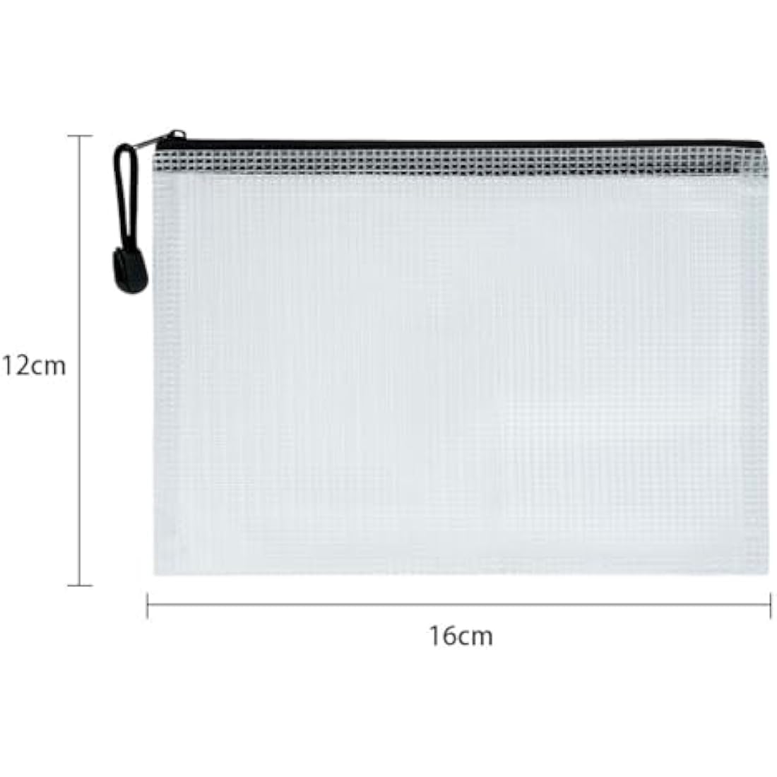 Vicloon Plastic Wallets, 20Pcs A6 Zip Lock Bags, Mesh Document Wallet Document Folders Plastic Pockets Zipper File Wallet for School Office Homework Travel Storage Bags (Color Zipper)