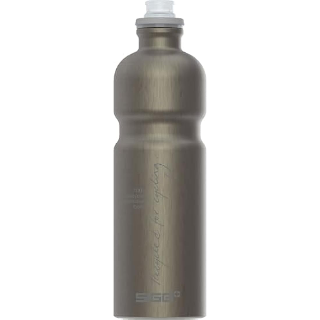 Sigg - Aluminium Bike Water Bottle - Move MyPlanet Smoked Pearl - Climate Neutral Certified - Lightweight - BPA Free - Smoked Pearl - 0.75 L