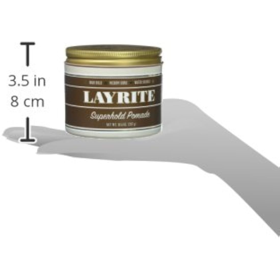 Layrite Superhold Pomade 297g | High Hold | Water Soluble | Medium Shine