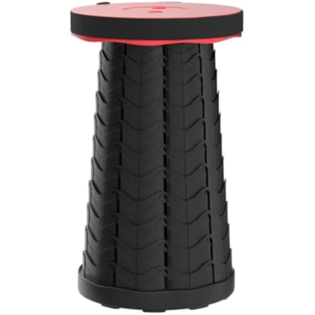 Portable Folding Stool for Camping Outdoor - Max Load Capacity 396 LBs - LUXJET Small Folding Chair for Hiking, Fishing, Travel (Red)