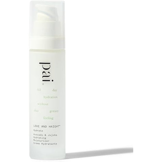 Pai Skincare Love and Haight Face Moisturiser 50ml, for Dry & Dehydrated Skin, Hydrating Face Cream with Avocado & Jojoba, Vegan Moisturiser with Jasmine & May Chang Scent