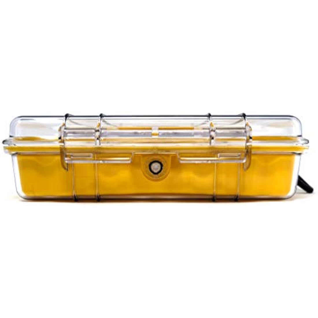 PELI 1060 Micro Case, Sensitive Devices Protection, IP67 Watertight, 3L Capacity, Made in US, Clear/Yellow Liner