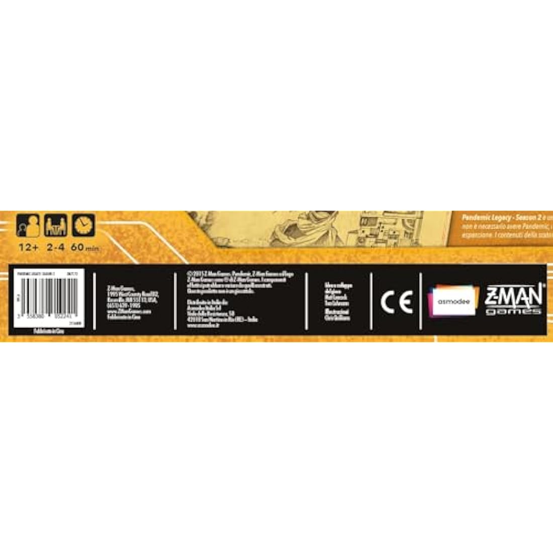 Asmodee Pandemic Legacy Season 2 (Yellow Box) - Italian Edition