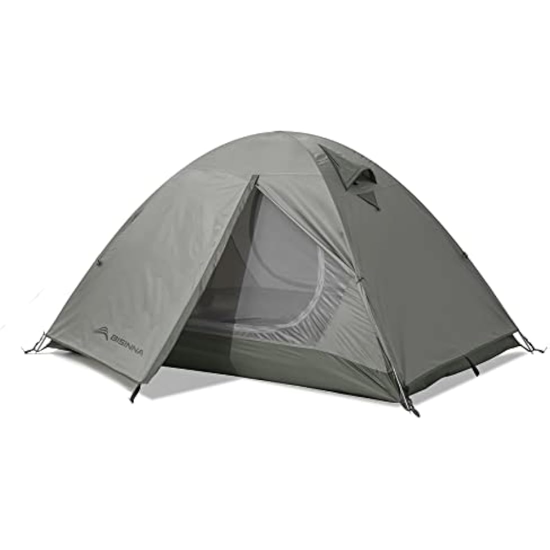 BISINNA 2 Man Camping Tent Waterproof Windproof Two Doors Lightweight Backpacking Tent Easy Setup Double Layer Outdoor Tent for Family Camping Hunting Hiking Mountaineering Travel