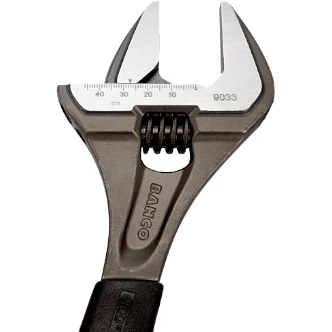 Bahco 9033 Extra Wide Jaw Adjustable Wrench, 270mm Length, Black