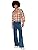 Smiffys 70s Retro Costume, Blue with Shirt & Patchwork Denim Trousers, 1970's Disco Fancy Dress, 1970s Dress Up Costumes