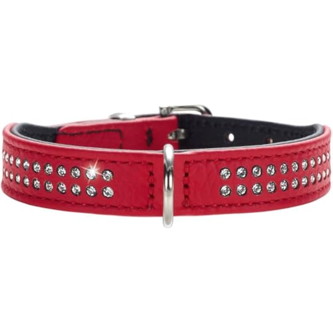 Hunter Dog Collar Nappa Leather Diamond Petit