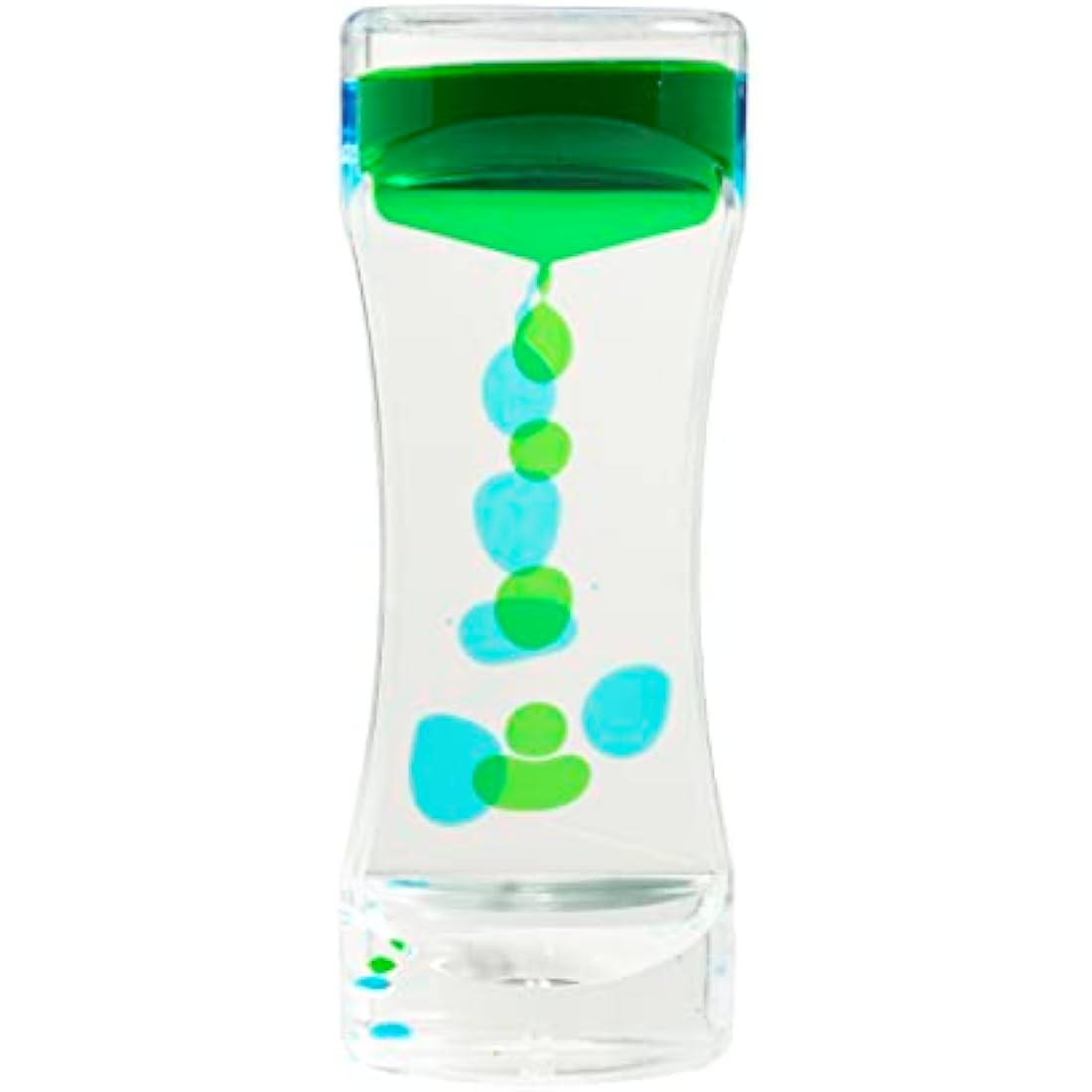 Liquid Sensory Timer for Autism, Sensory Needs, ADHD, Stress Relief, Anxiety. Autism Toy and Special Needs Sensory Fidget. Choice of Colour. (Blue & Green)