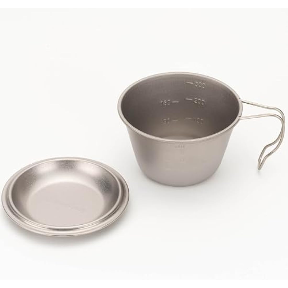 Snow Peak Titanium Backpackers Cup, Silver, 322ml, Ultralight Japanese Made Stackable Cup for Eating, Drinking, Cooking and Measuring for Camping & Outdoors