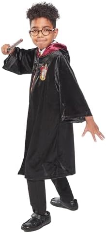 Rubie's Official Harry Potter Gryffindor Deluxe Robe Childs Costume, Kids Fancy Dress