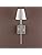 Yosoan Lighting 2 Sets of Vintage Loft Bar Modern Linen Lampshade Wall Light Fittings, Hotel Beside Bed Wall Lamp E27 Screw (Brushed)