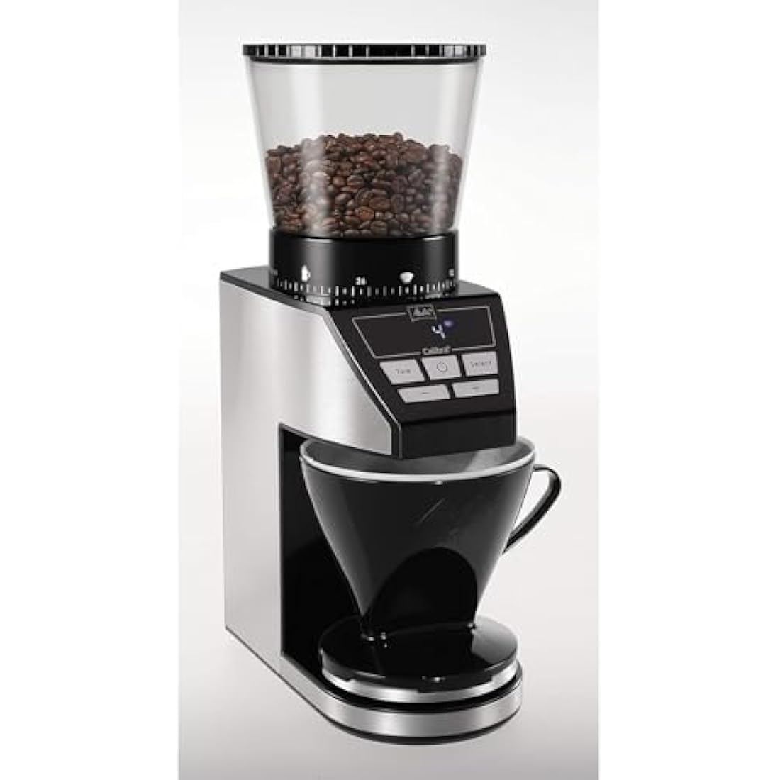 Melitta 1027-01 Grinder CALIBRA EU, 160 W, Black/Stainless Steel
