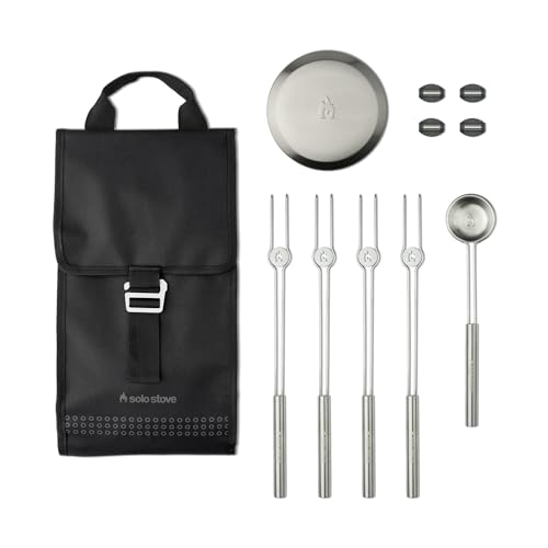 Solo Stove Mesa Accessory Pack XL | Incl. 4 Stainless Steel Mini Sticks + Stick rests, Pellet Scoop, Mesa XL Lid, Carry Case, Accessories for Outdoor