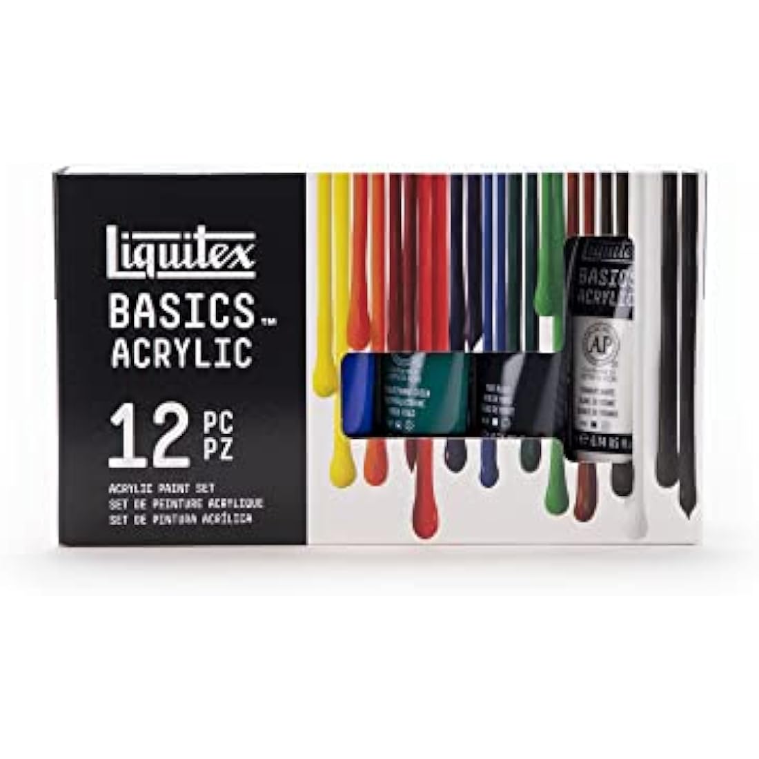 Liquitex Acrylic Basics Set of 12 x 22 ml Colours