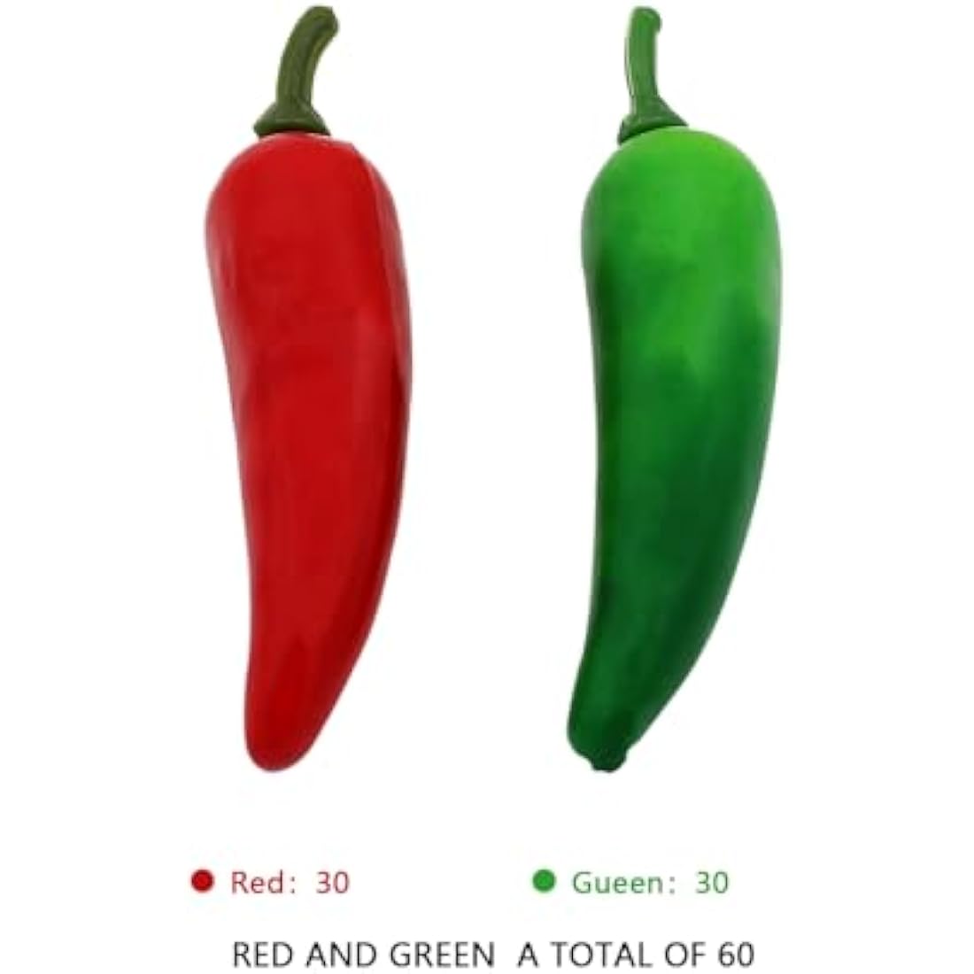 60PCS Realistic Mini Fake Hot Chili,Simulation Lifelike Pepper,Chili Pepper Decorations Artificial Fake Vegetables Red Chili Green Pepper Model for Photoshoot Props Home Kitchen Party Decoration