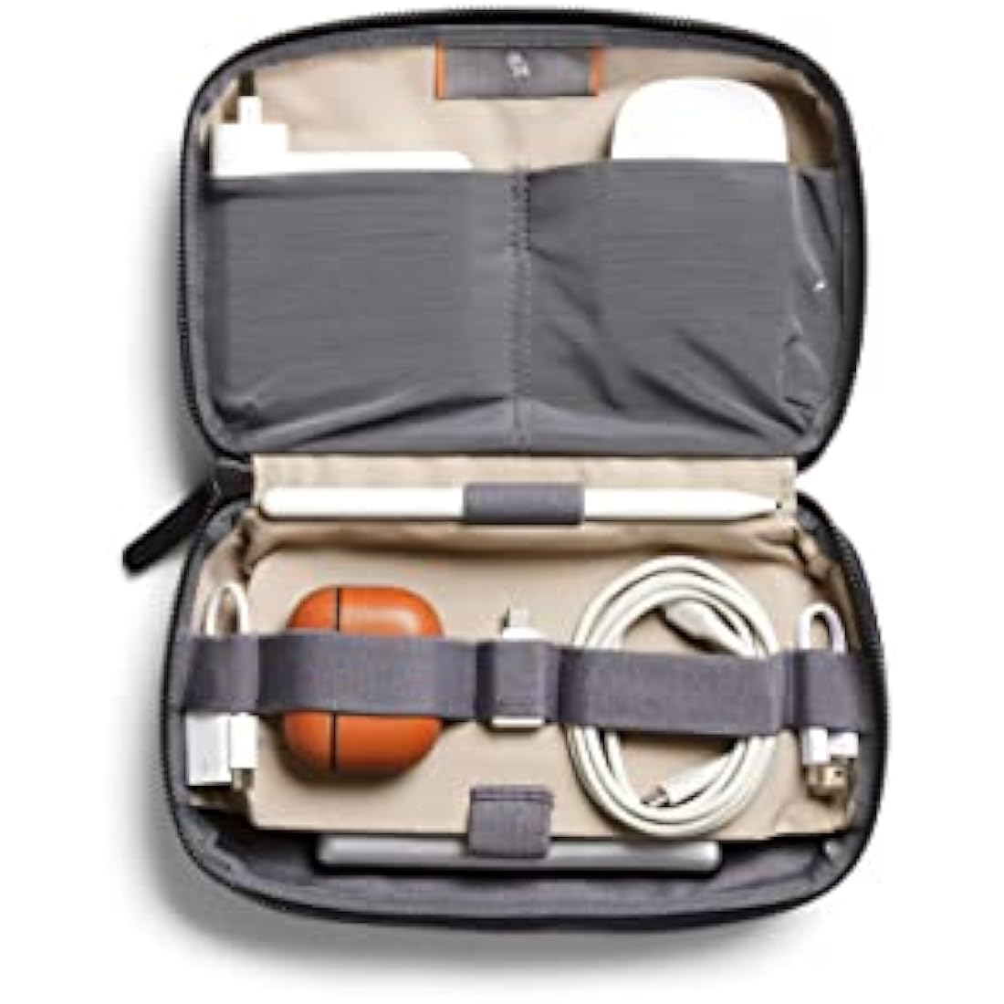 Bellroy Tech Kit (Tech Accessories Organizer Pouch, Zipper Closure, Stores Power Bank, Phone Charger, Cables & More) (Navy)