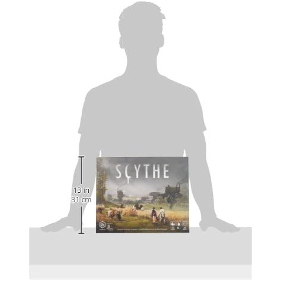 Stonemaier Games | Scythe | Board Game | Ages 14+ | 1-5 Players | 90-115 Minutes Playing Time