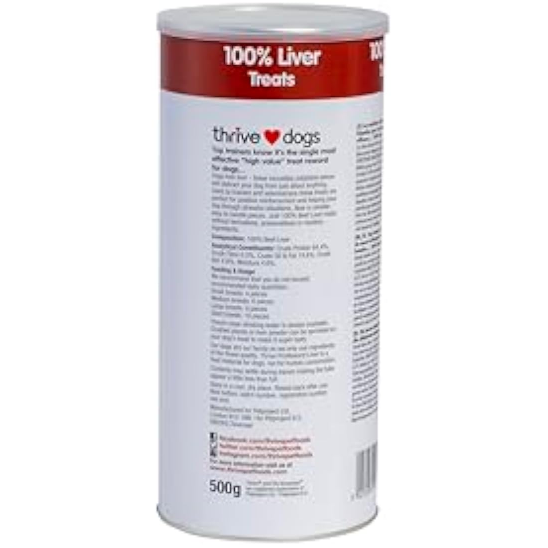 thrive Dog ProReward LIVER TREATS MaxiTube