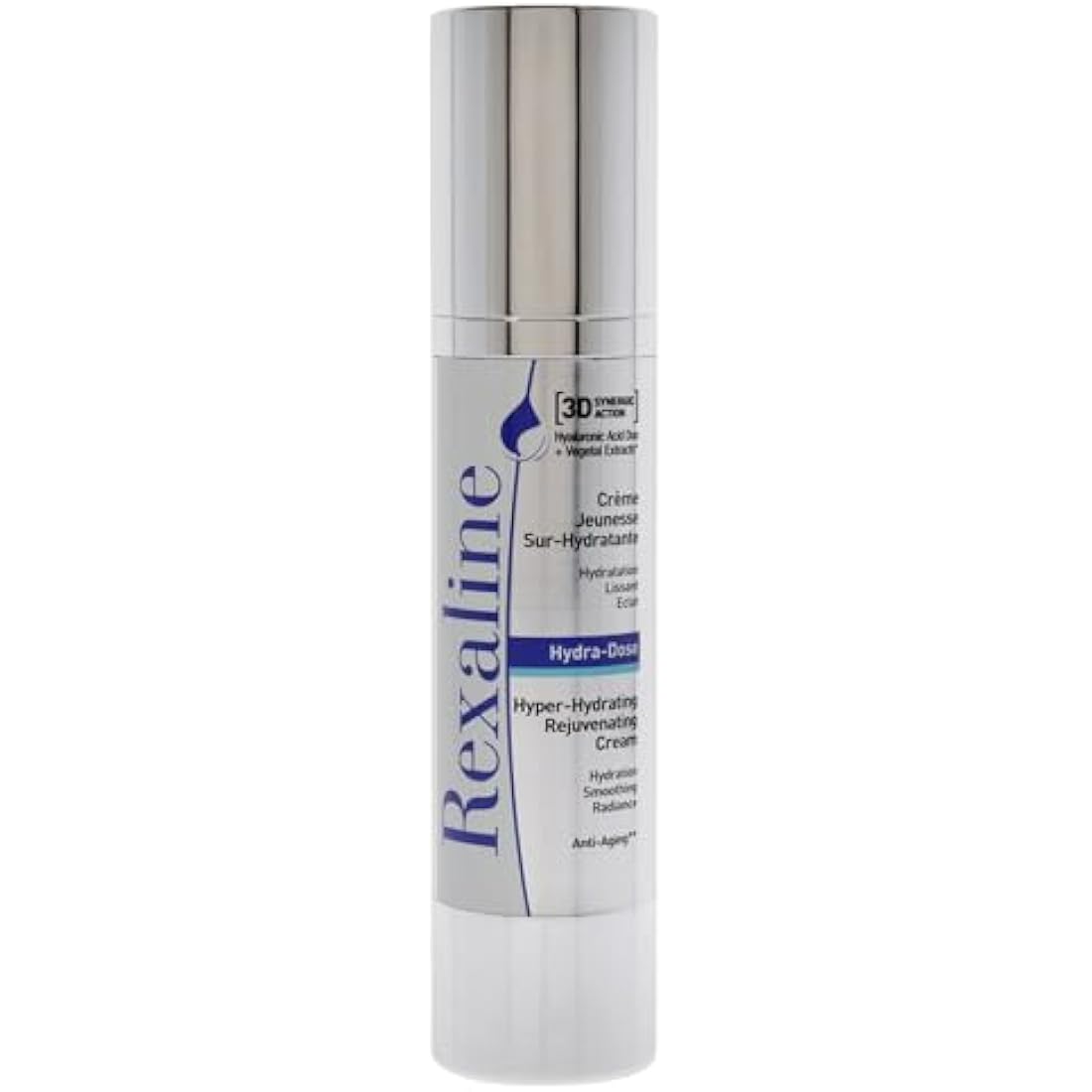 Rexaline - Hydra-Dose - Hyper-Hydrating Rejuvenating Cream - Anti wrinkle cream with Hyaluronic Acid - Anti aging facial care - Day and night cream - Face moisturizer - Cruelty free - 50ml, 700121