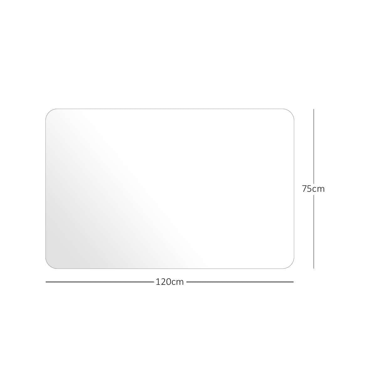 Clear Chair Mat, Non-Slip PVC Clear Wooden Floor Protector Mat with Round Edge, Heat Resistant & Waterproof Flooring Protector for Home and Office