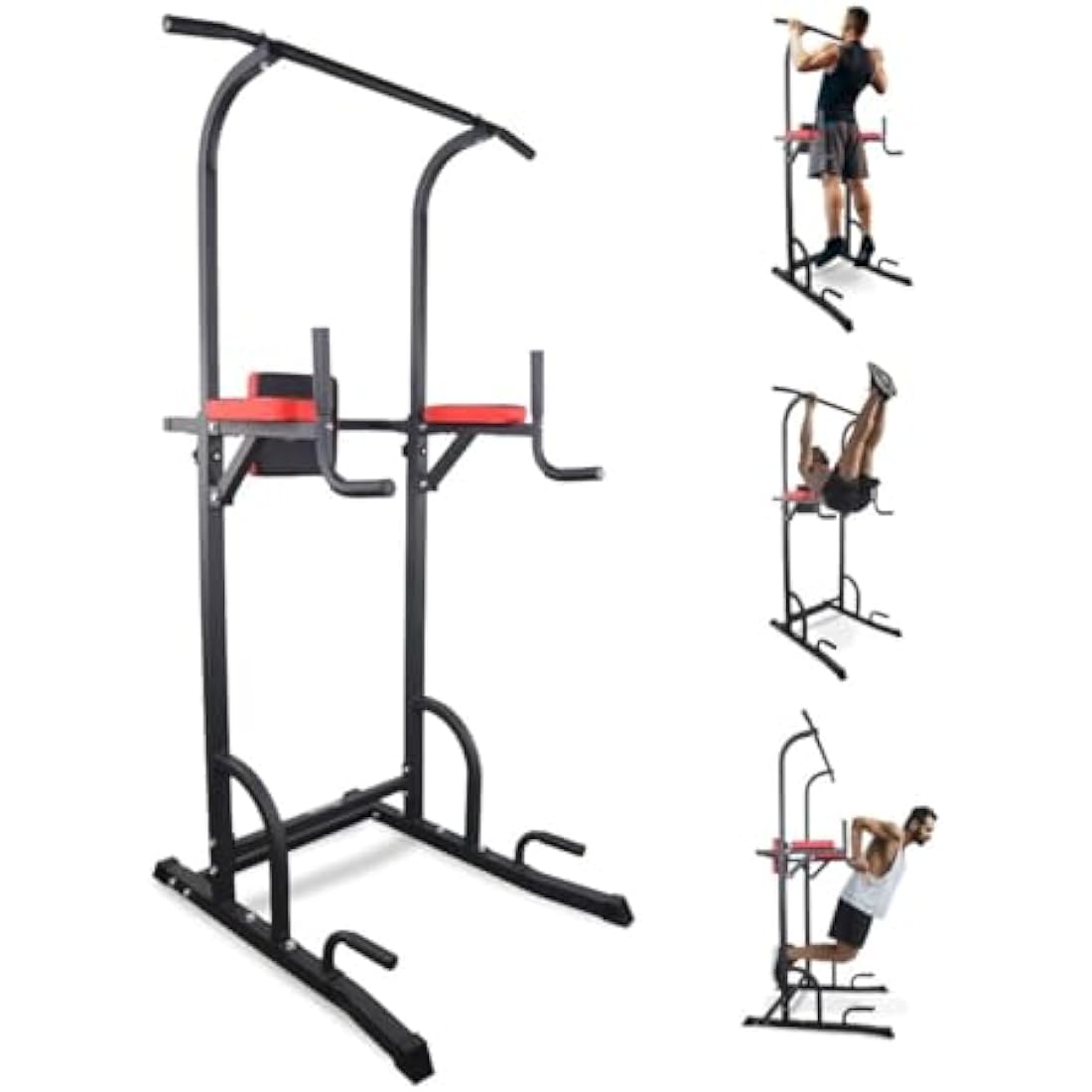 Mobiclinic® Fitness, Power Tower Dip Station, MultiFit, Adjustable Height and Backrest, Multi gym, Heavy Duty, Multi-functional Tower, Home Gym, Pull-up bar, Abdominal Exercise