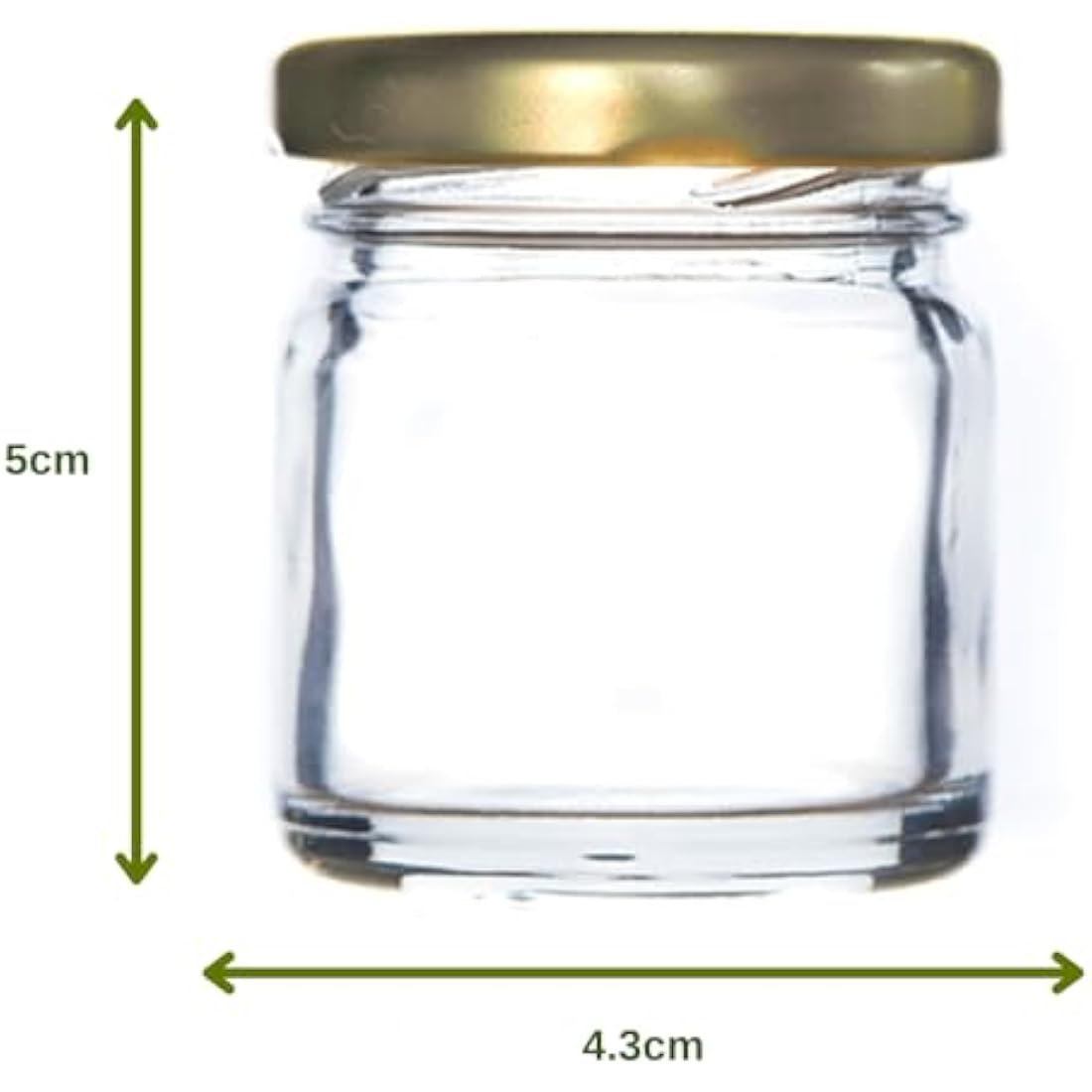 Pack of 100 41ml Mini Glass Jam Jars (1.5oz) including Twist Off lids - Perfect for Jam, Marmalade, Preserves, Sample Pots and more.