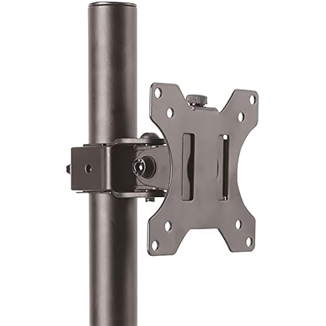 StarTech.com Single Monitor Desk Mount - Single Screen Heavy Duty Pole Mount for up to 34inch VESA Compatible Displays - Ergonomic Height Adjustable Monitor Arm Mount - Desk Clamp/Grommet (ARMPIVOTV2)