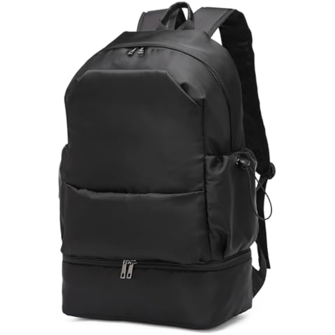 seyfocnia Sports Backpack for Men, Waterproof Gym Back Pack With Shoe Compartment Lightweight Travel Bag Casual Daypack-Black