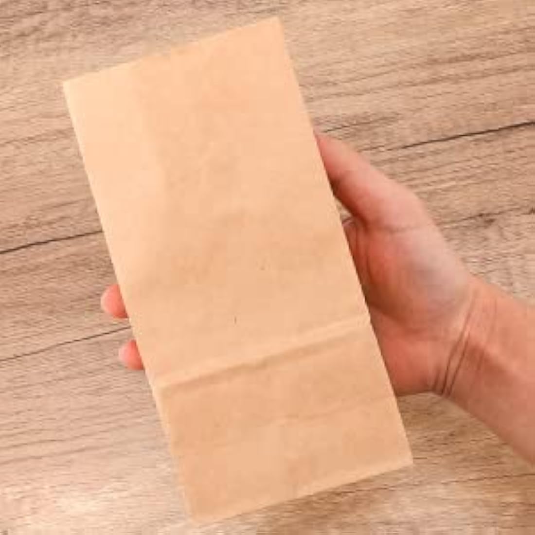 G2PLUS 100 PCs Brown Kraft Candy Paper Bags - 9x6x18 CM - Treat, Birthday, Wedding, Easter, Party