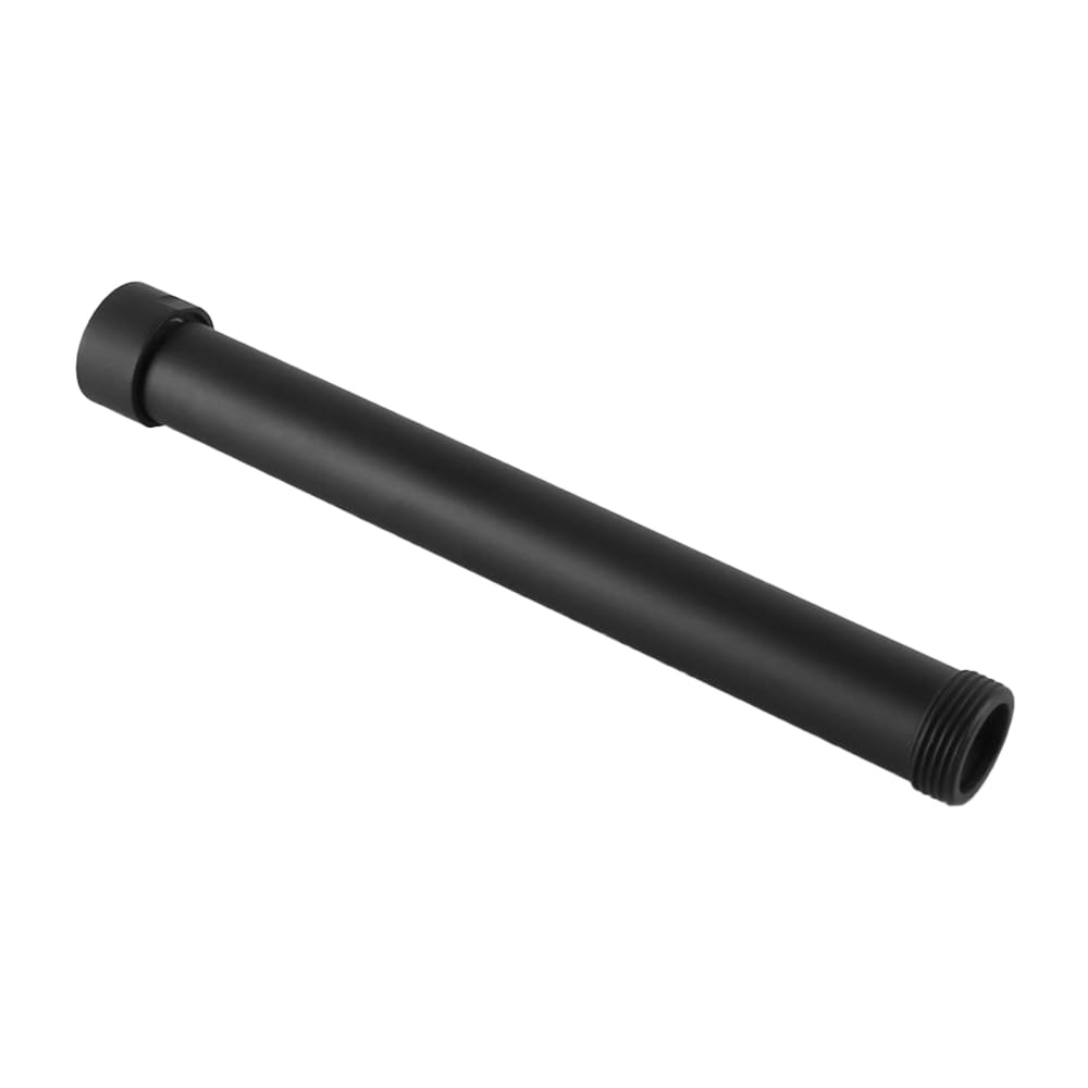 VOANZO Shower Head Extension Arm 20cm, Shower Arm Extension for Shower Head or Fixed Shower Head Made of Copper Shower Head Extension Matte Black