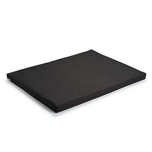 basaho Zabuton Meditation Mat | Organic Cotton | Recycled Fibre Filling (Zen Black)