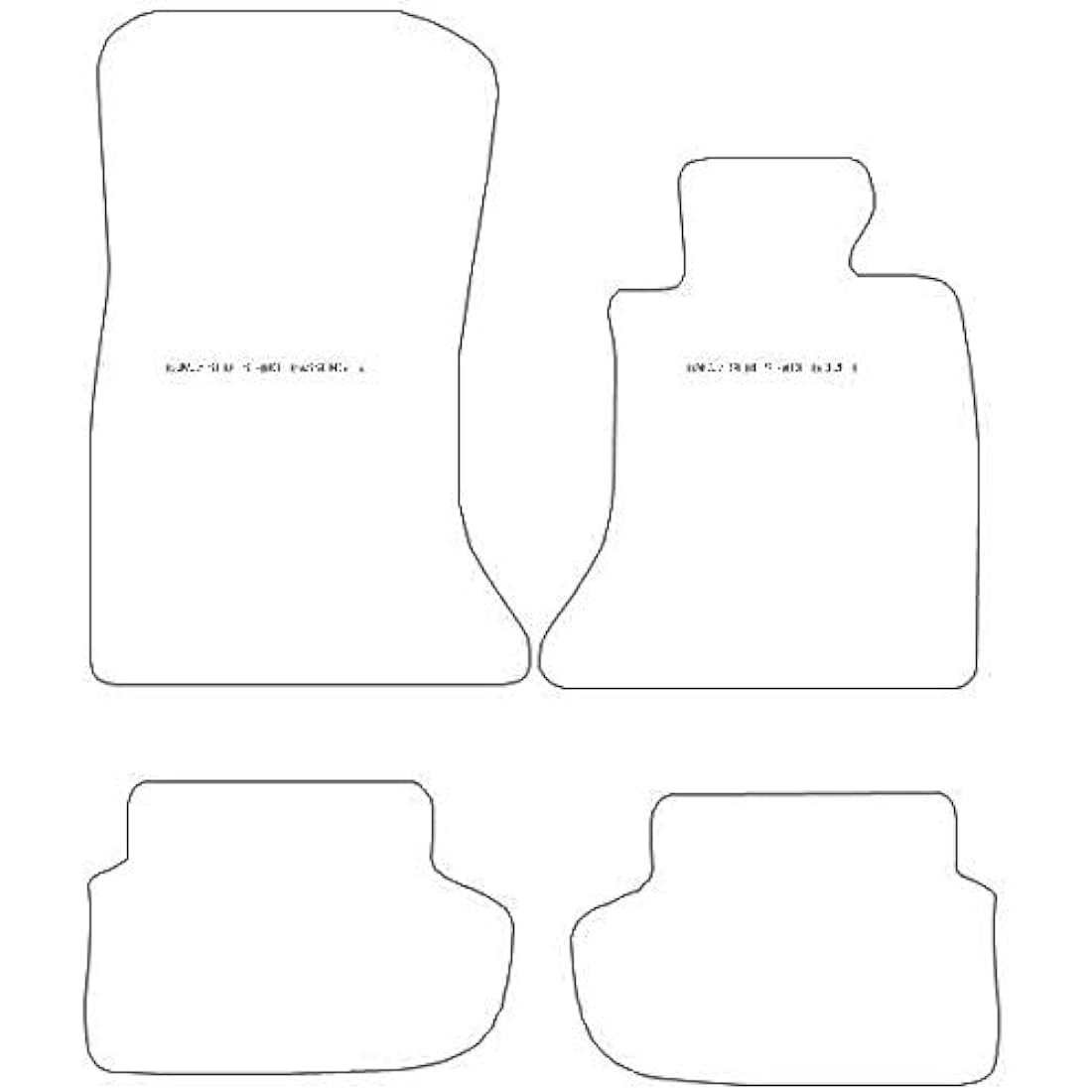 Car Mats FOR BMW 5 Series (F10 / F11) 2013-2016 Grey Carpet & Grey Ribbed Trim & Grey Rectangle Heel Pad [SAPP-1521]