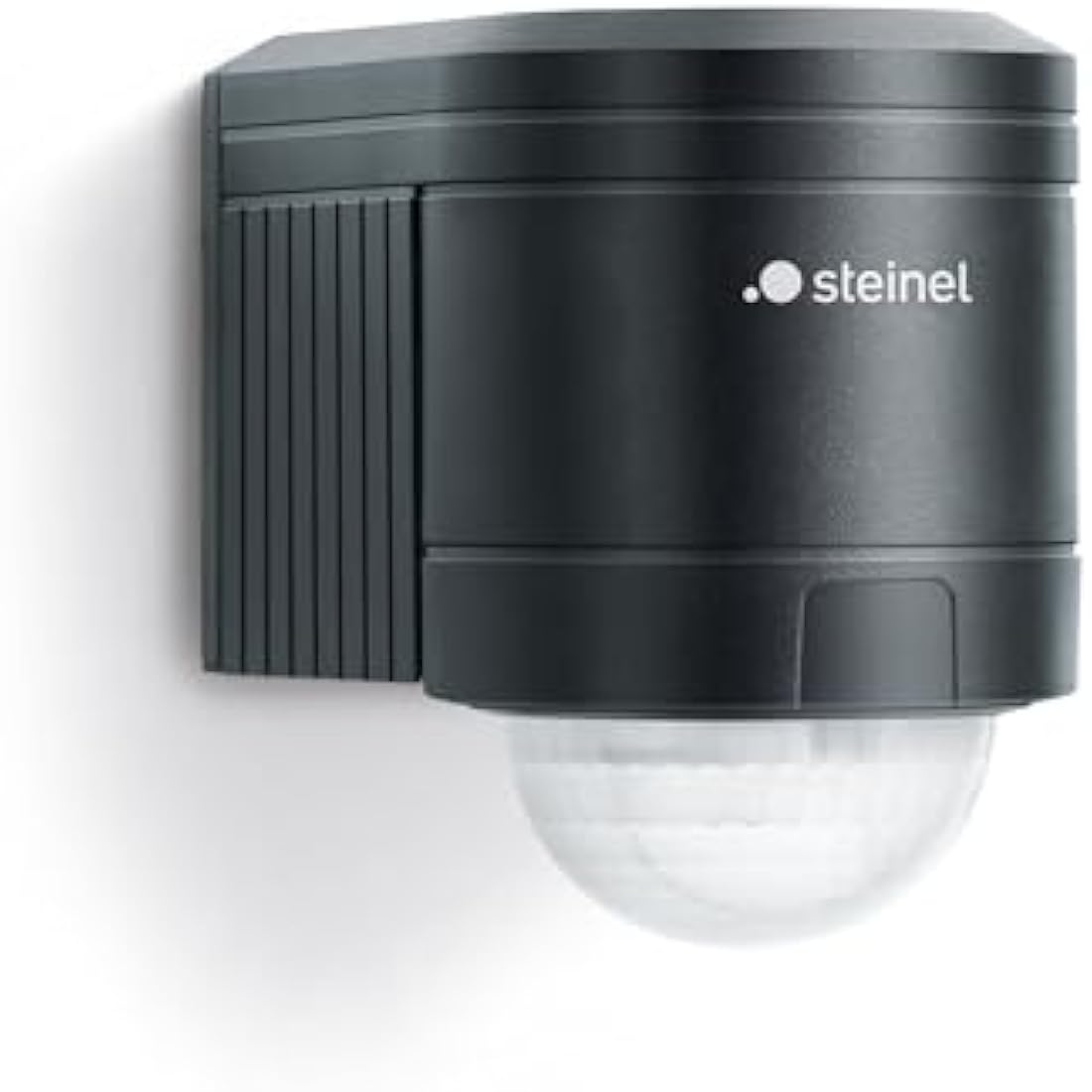 Steinel IS 240 DUO black - motion detector with 240° angle of coverage and max. 12 m range, infrared motion detector for indoor and outdoor use, incl. corner wall mount, 602710