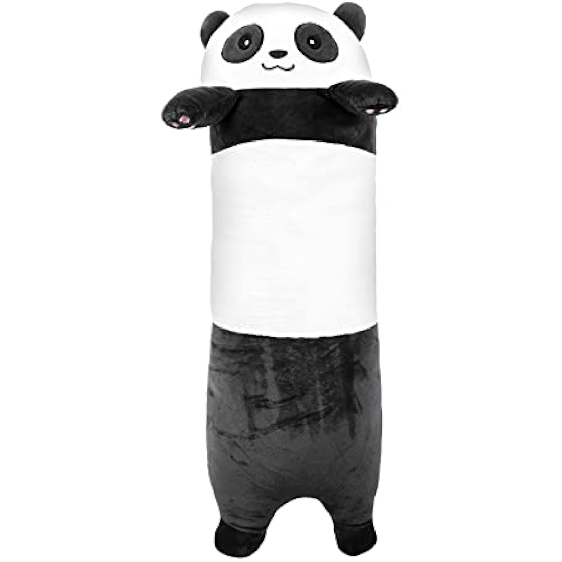 IPENNY 110cm/43.3inch Long Cute Panda Doll Plush Cuddly Toy Sleeping Buddy Pillow Super Soft Stuffed Animals Toy Snuggly Playtime Companions for Kids Valentines Girlfriend