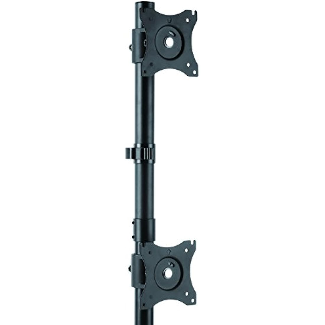 StarTech.com Vertical Desk Mount Dual Monitor Arm - For Monitors 13” to 27” - Adjustable - Desk Clamp / Grommet-Hole Mount - Dual VESA Monitors - Black (ARMDUALV)