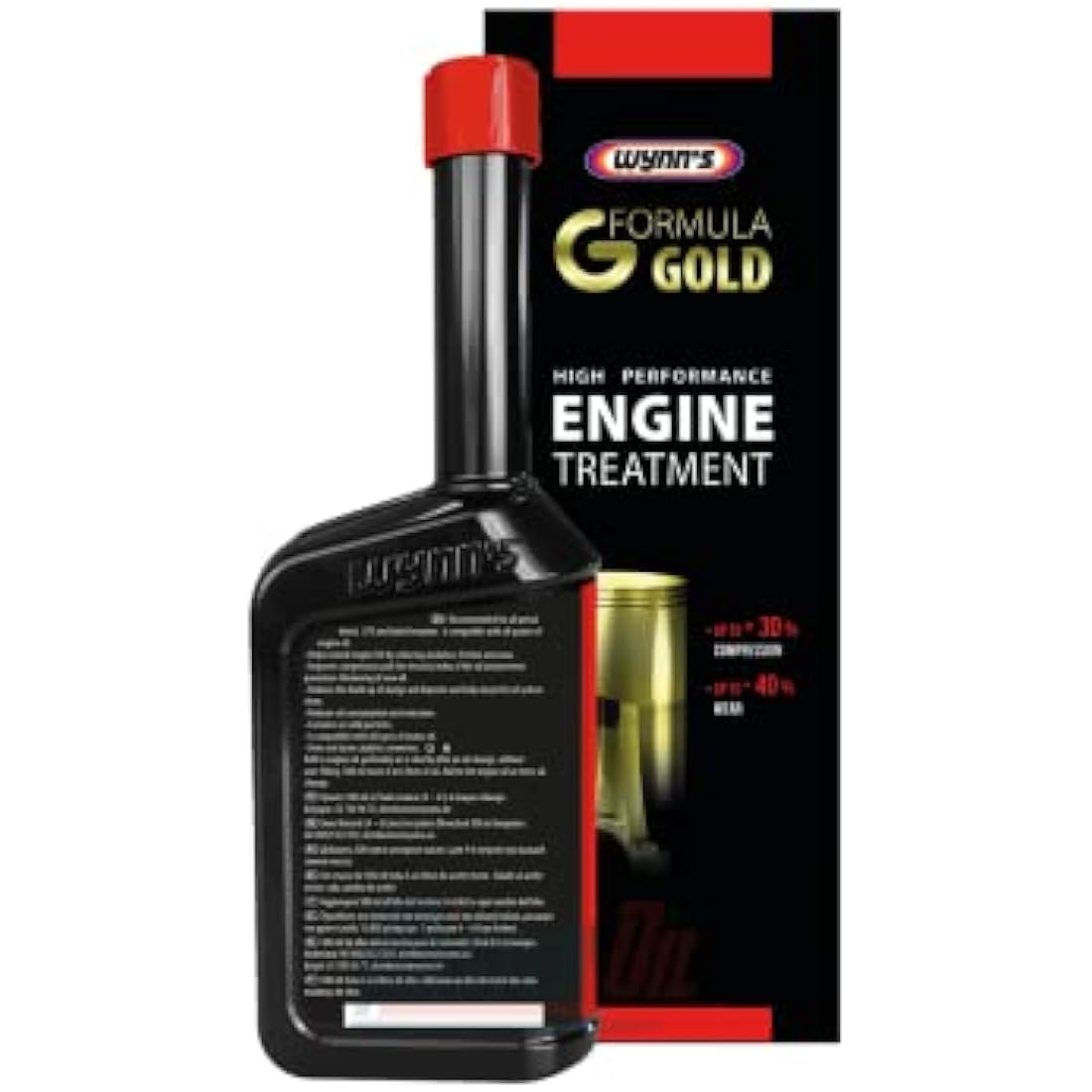 WYNNS Formula Gold Engine Oil Treatment - Improves Compression & Reduces Wear - Enhances Oil Viscosity & Cleans Engine Internally - 500ml