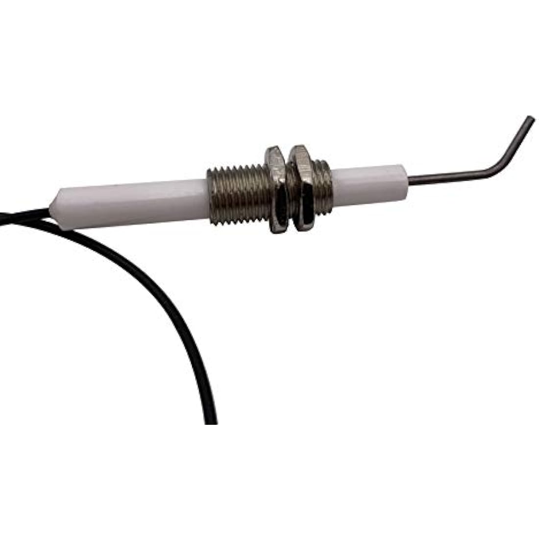 METER STAR Gas Grill/Range/Heater/Grill Igniters,Push Button Piezo Igniter with Threaded Universal Ceramic Electrode Ignition Spark Plug Wire Long 30cm Electronic Device Set of 2