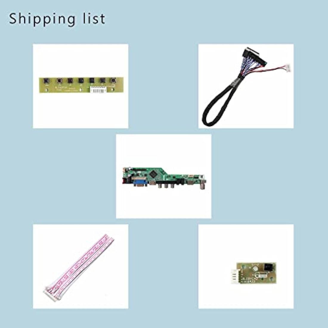 VSDISPLAY LVDs Controller Board 40pin 1600x900 for 17.3" LP173WD1 B173RW01 LTN173KT01-A01 N173FGE-L21 N17306-L02 Wled LCD Screen