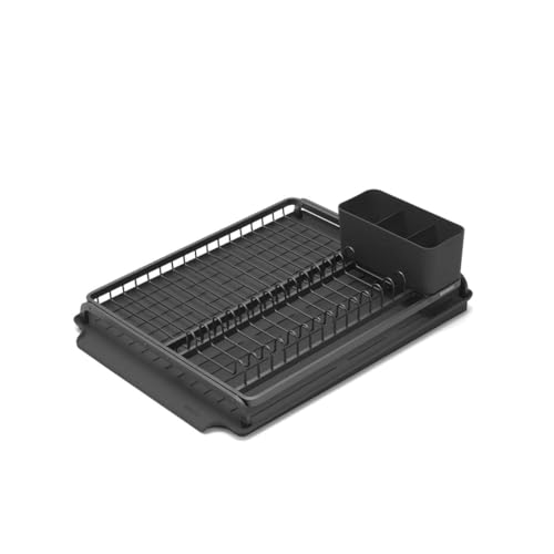Brabantia Dish Drying Rack, Dark Grey, Large (38.5 x 49 cm)