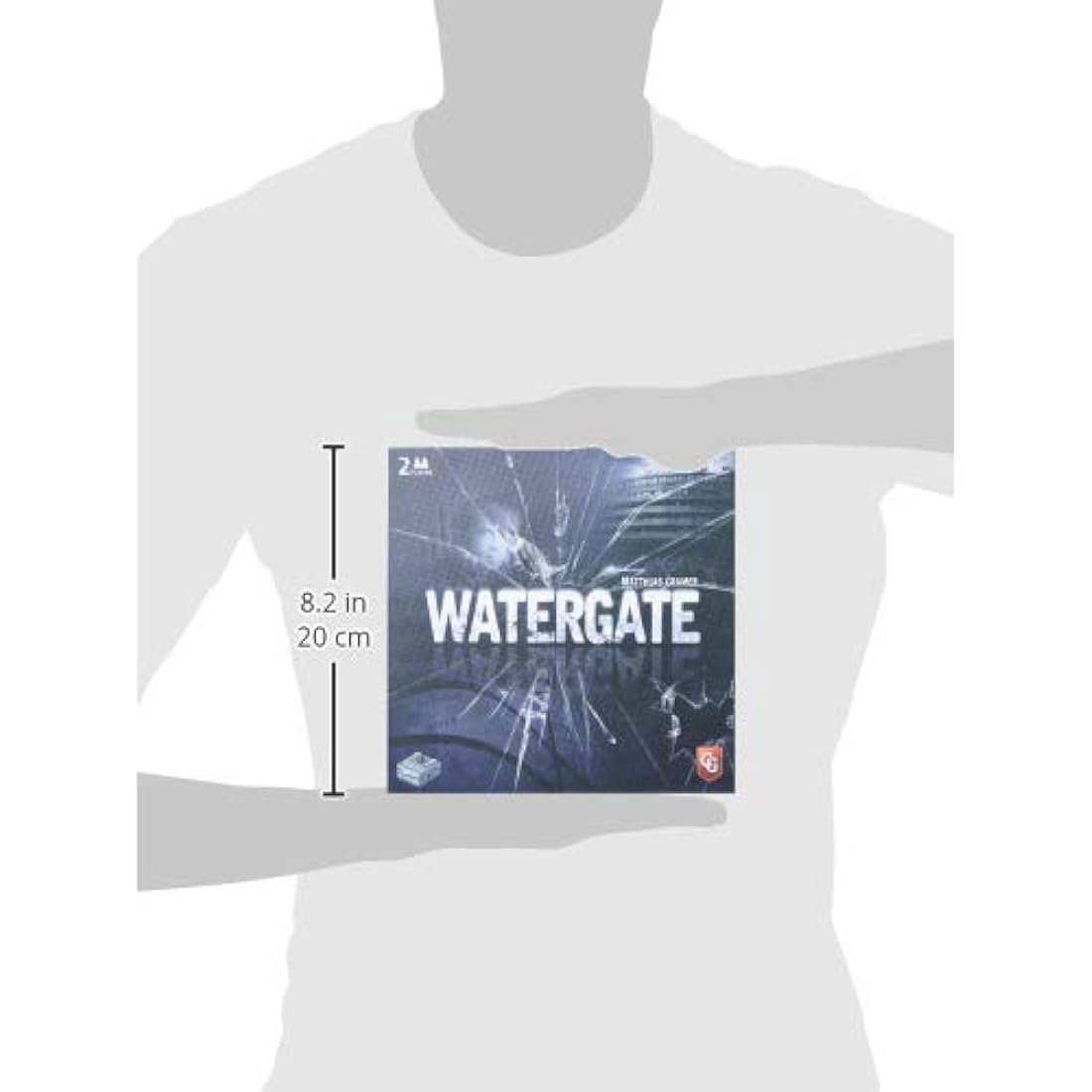 Capstone Games | Watergate | Board Game | 2 Players | Ages 12+ | 30-60 Minute Playing Time, Brown