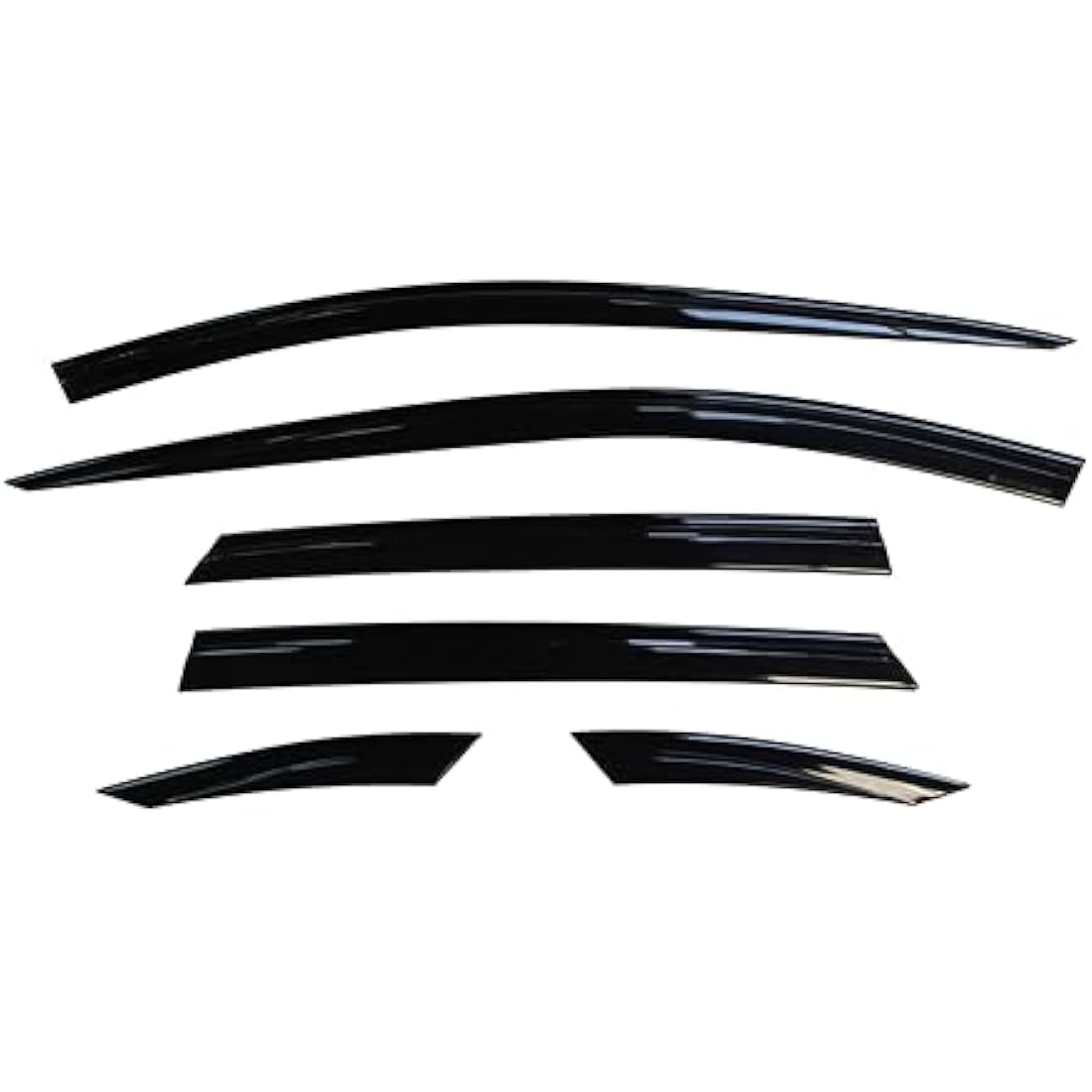 AUTO CLOVER Wind Deflectors Set for MG ZS 2017-2024 (6 pieces)