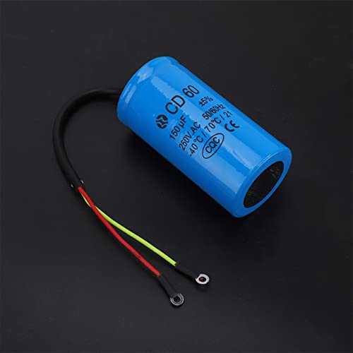 CD60 250V AC Run Capacitor,150uF Start Run Motor Capacitor,for Motor Air Compressors etc with Frequency of 50Hz and 60Hz