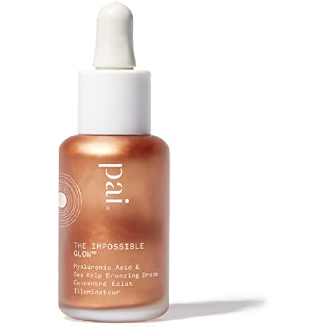 Pai Skincare | THE IMPOSSIBLE GLOW, Glow Drops Serum with Hyaluronic Acid, Certified Organic, Vegan, Cruelty Free - Bronze. 30ml