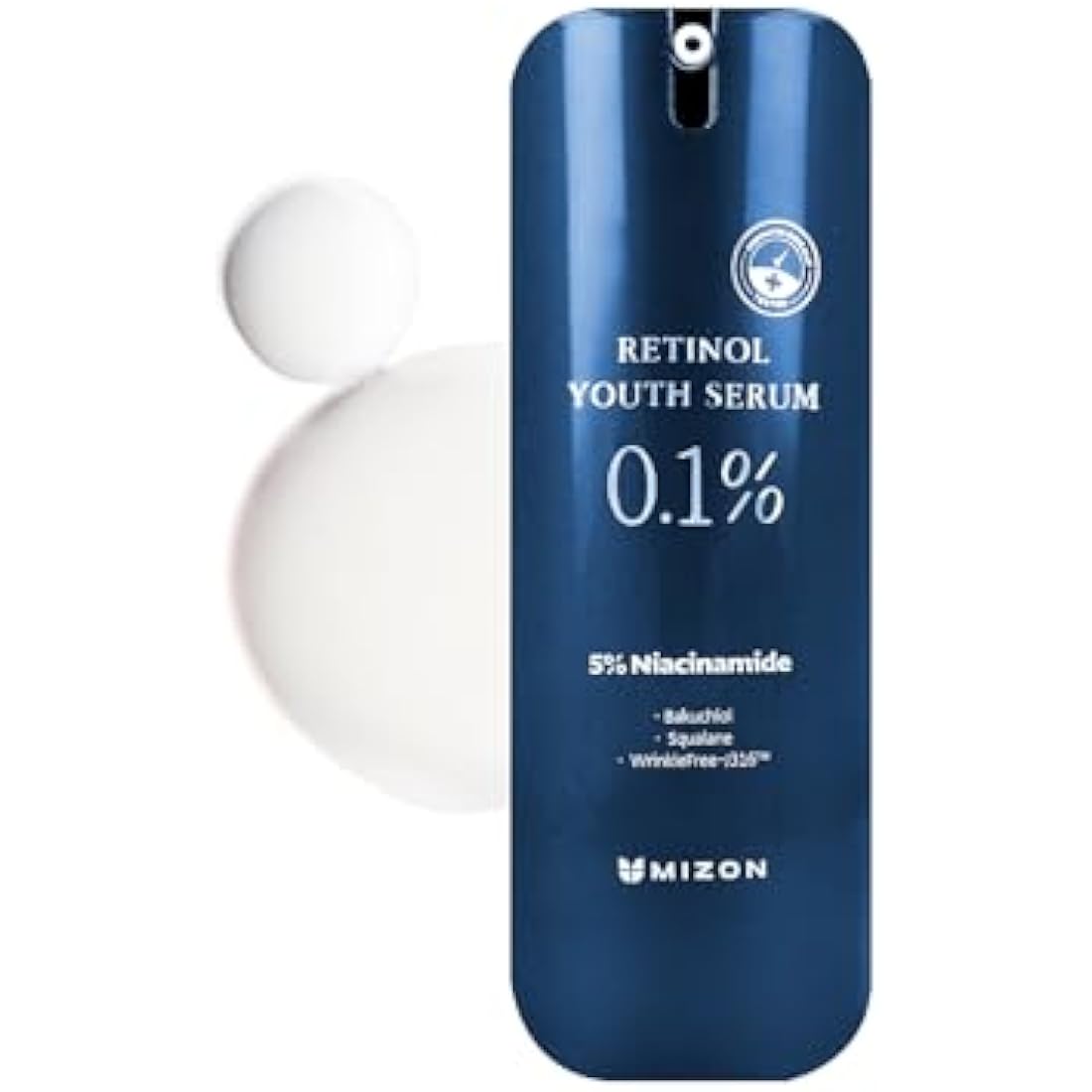 [MIZON] 0.1% RETINOL YOUTH SERUM (28g) Korean Skincare - Advanced Anti-Aging Serum with Retinol 0.1% and Bakuchiol - Brightening, Firming, and Smoothing - Anti-Aging & Anti-Wrinkle