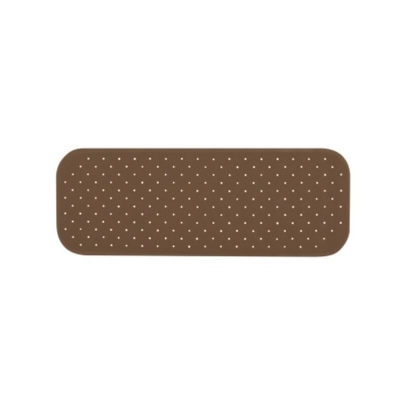 MSV Premium Shower Mat Bath Mat Bathtub Mat Antibacterial Non-Slip with Suction Cups ? Brown ? Smells of Roses ? Approx. 36 x 97 cm ? Washable at 60