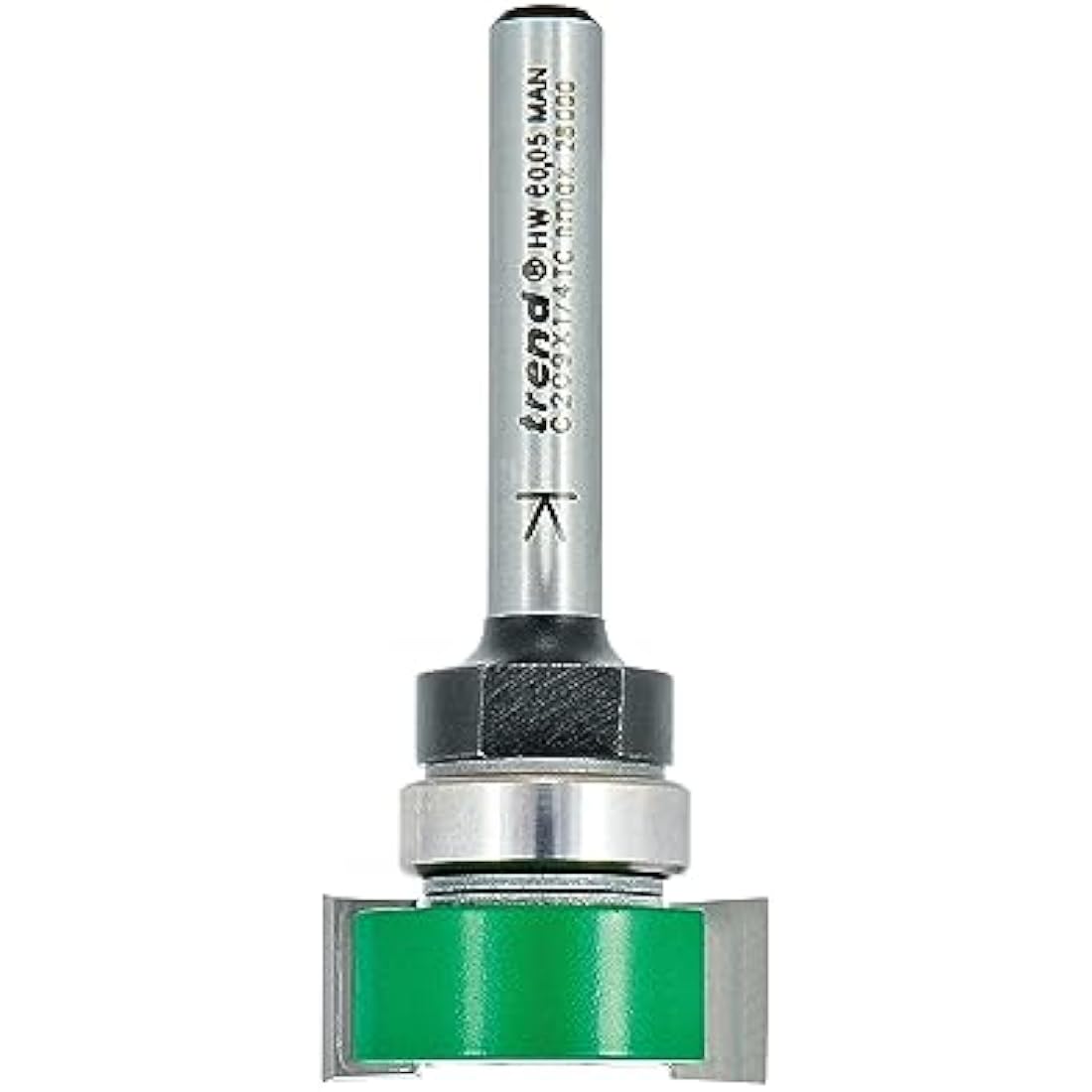 Trend CraftPro Two Flute Intumescent Recessing Router Cutter Bit, 1/4 Inch Shank, 24mm Cut Diameter & 10mm Cut Length, Tungsten Carbide Tipped, C209X1/4TC
