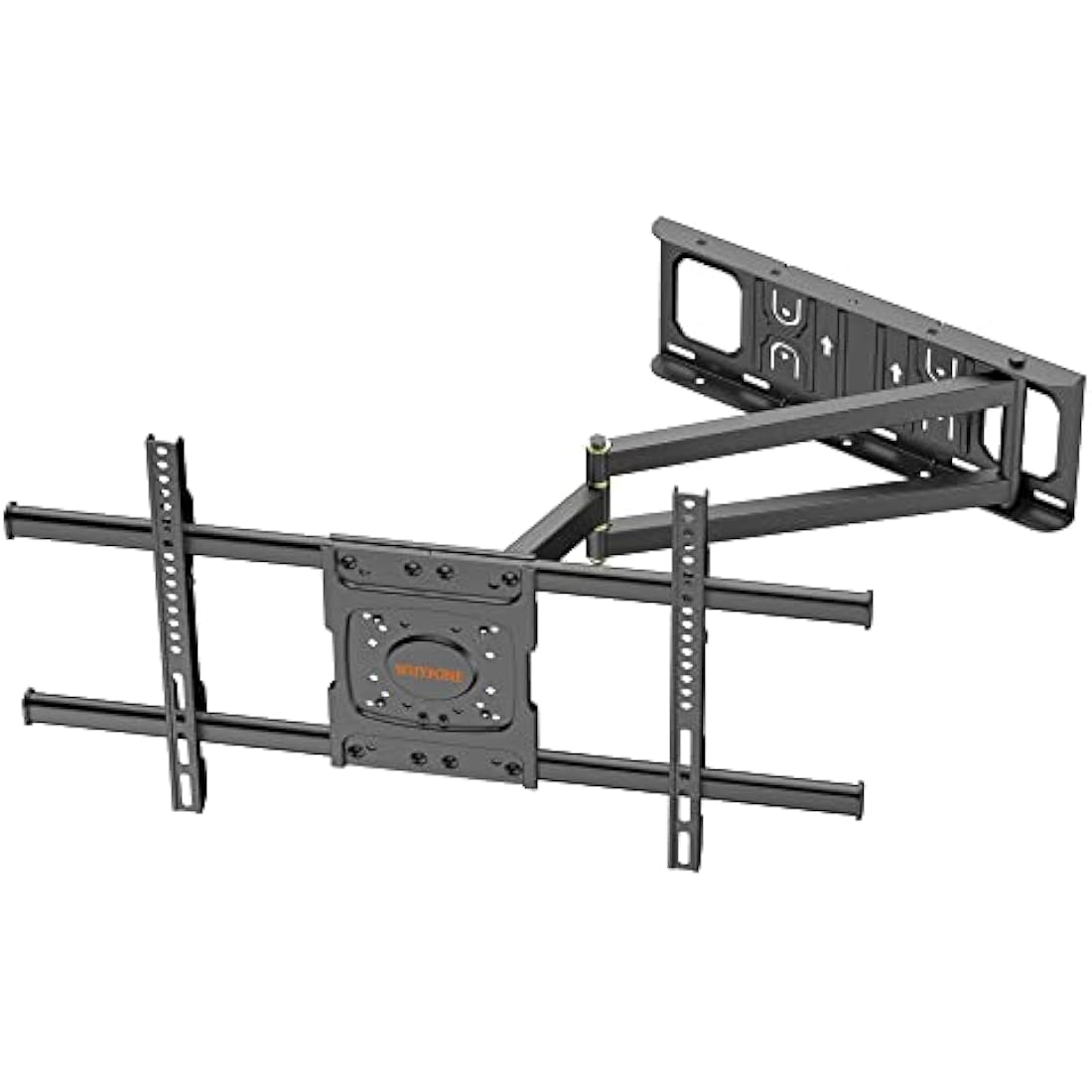TV Wall Bracket Mount WHYFONE Long Reach TV Wall Bracket with 650mm Smooth Extension, Swivel Tilt Extend Corner TV Wall Mount Bracket for 32-70 Inch Flat & Curved TVs up to 35kg, max. VESA 600x400mm