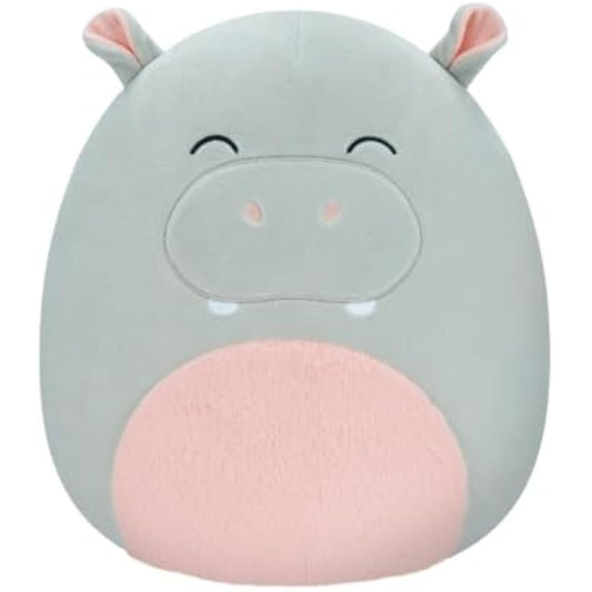Squishmallows Original 12-Inch Harrison the Grey Hippo Medium-Sized Ultrasoft Plush